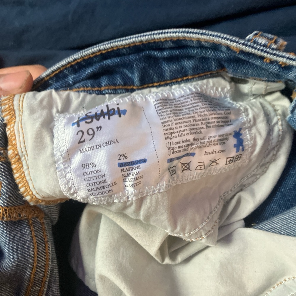 Ksubi Indigo Denim Pants